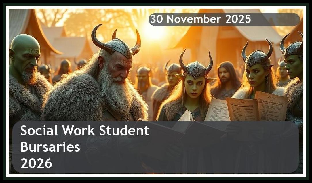 **Social Work Bursaries 2026 – Closing Date: 30 November 2025, Apply Now!**