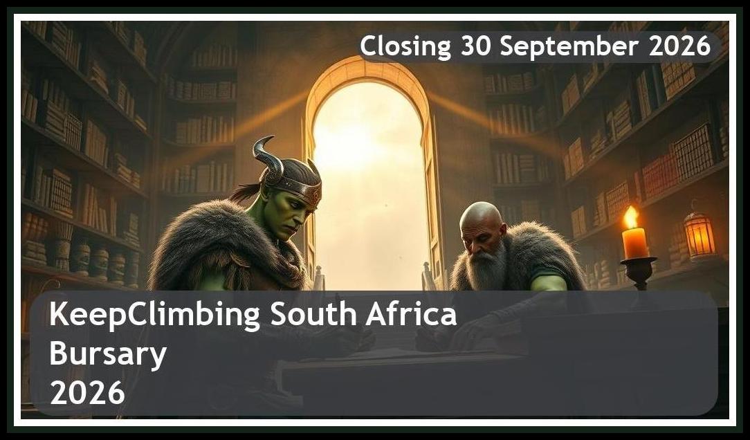 KeepClimbing South Africa Bursary 2026 – Closing Date: 30 September 2026 Apply Now!