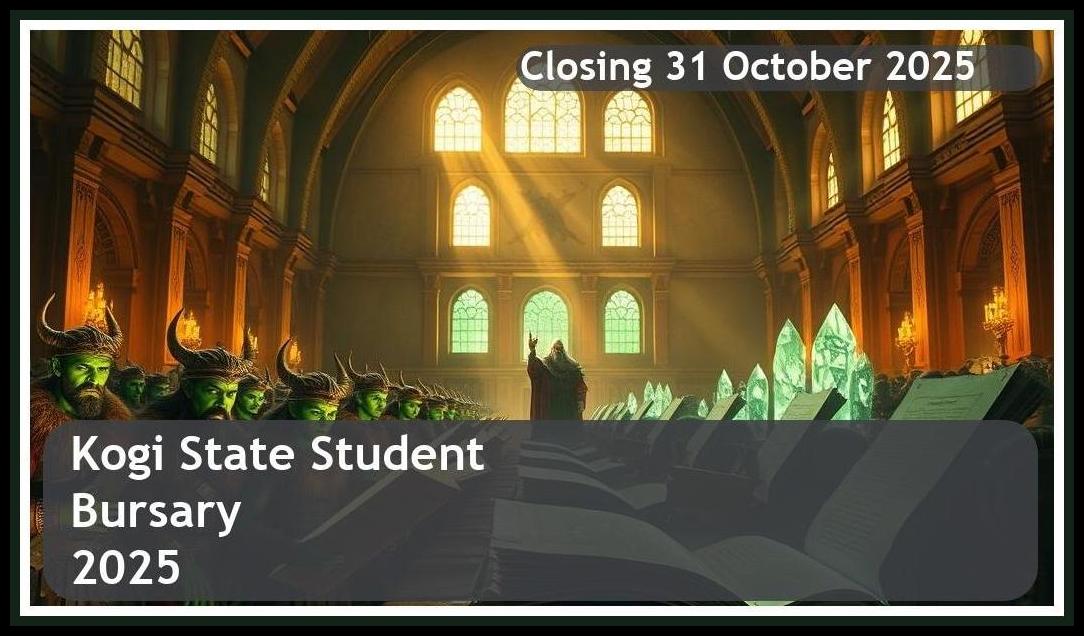 **Kogi State Bursary 2025 – Closing Date: 31 October 2025, Apply Now!**