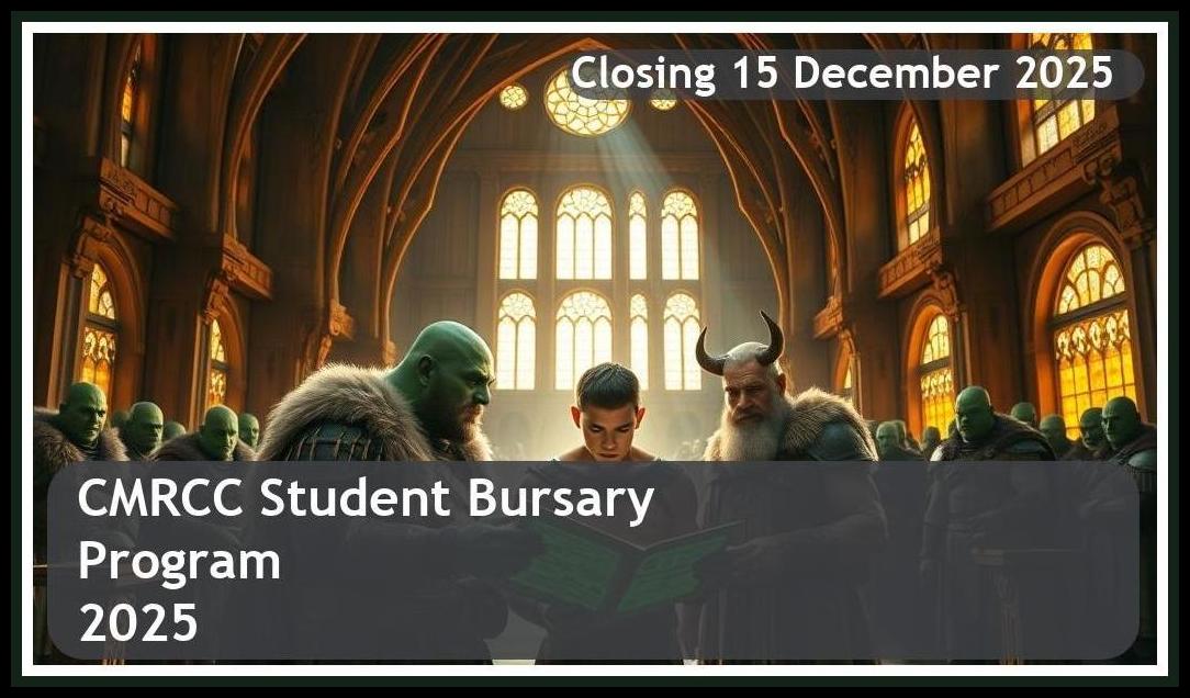 CMRCC Bursary 2026 – Closing Date: 15 December 2025 Apply Now
