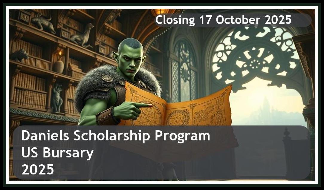 Daniels Scholarship Program US Bursary 2025 – Closing Date: 17 October 2025