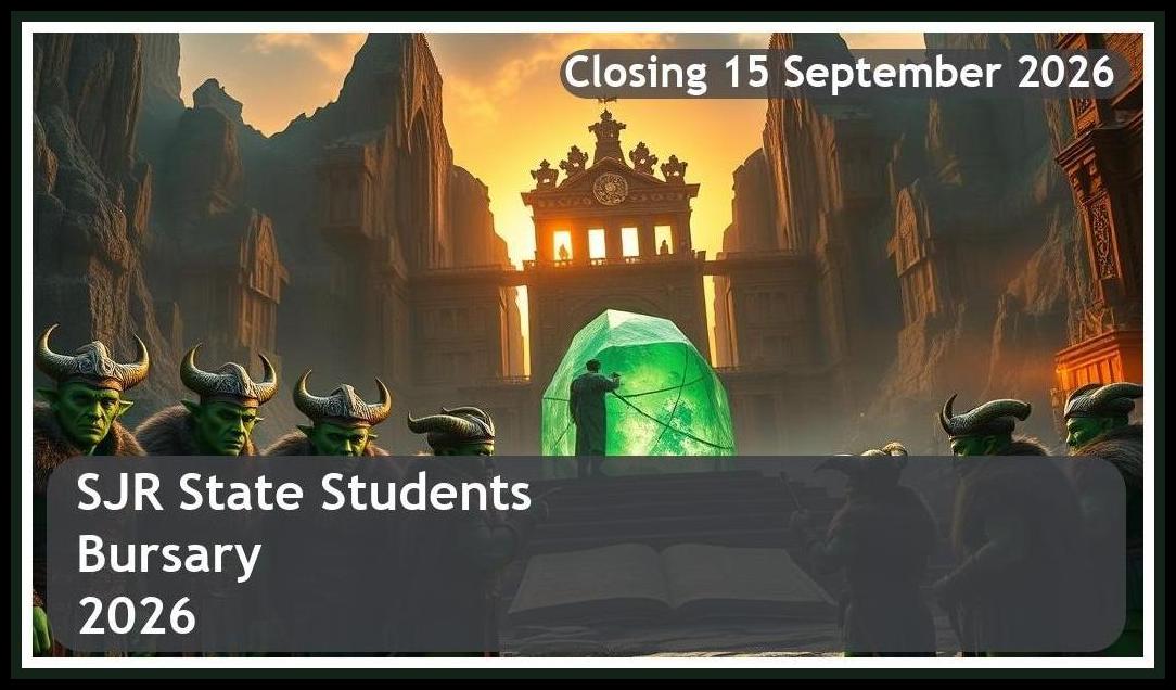 SJR State Students Bursary 2026 – Closing Date: 15 September 2026 – Apply Now!