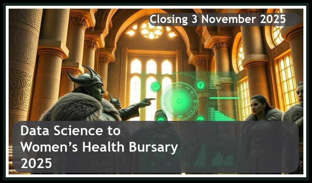 Data Science to Advance Women’s Health (DSAWH) Bursary 2026 – Closing Date: 3 November 2025 – Apply Now!