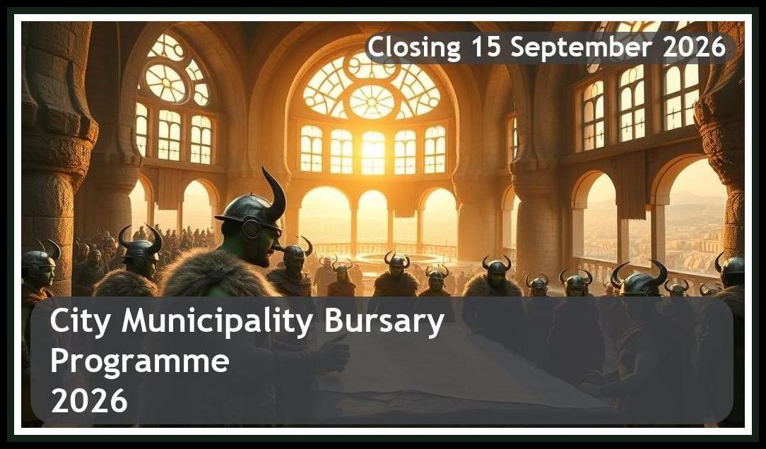 City Municipality Bursary 2026 – Closing Date: 15 September 2026 Apply Now!