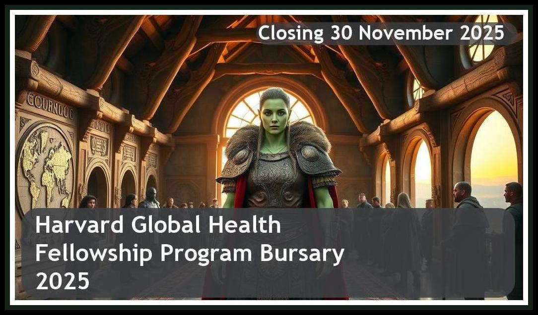 Harvard Global Health Institute LEAD Fellowship Program Bursary 2026 – Closing Date: 30 November 2025 Don’t Miss Out!