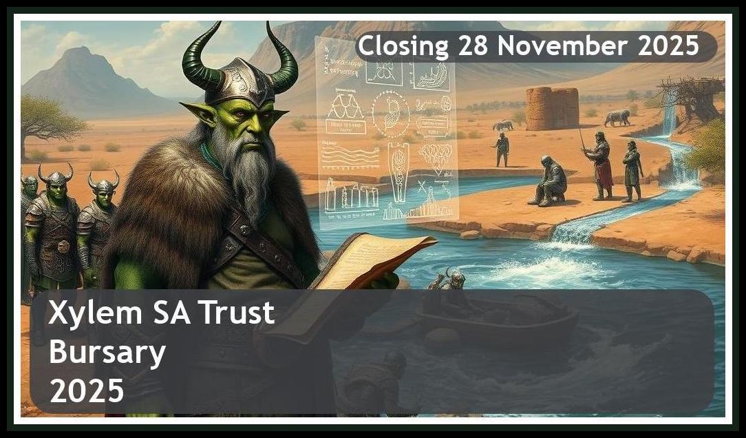**Xylem SA Trust Bursary 2026 – Closing Date: 28 November 2025 – Apply Now!**