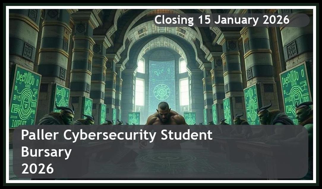 Paller Cybersecurity Bursary 2026 – Closing Date: 15 January 2026 – Get Funded!