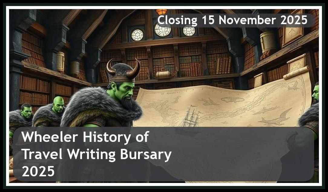 Wheeler History of Travel Writing Bursary 2026 – Closing Date: 15 November 2025 Apply Now