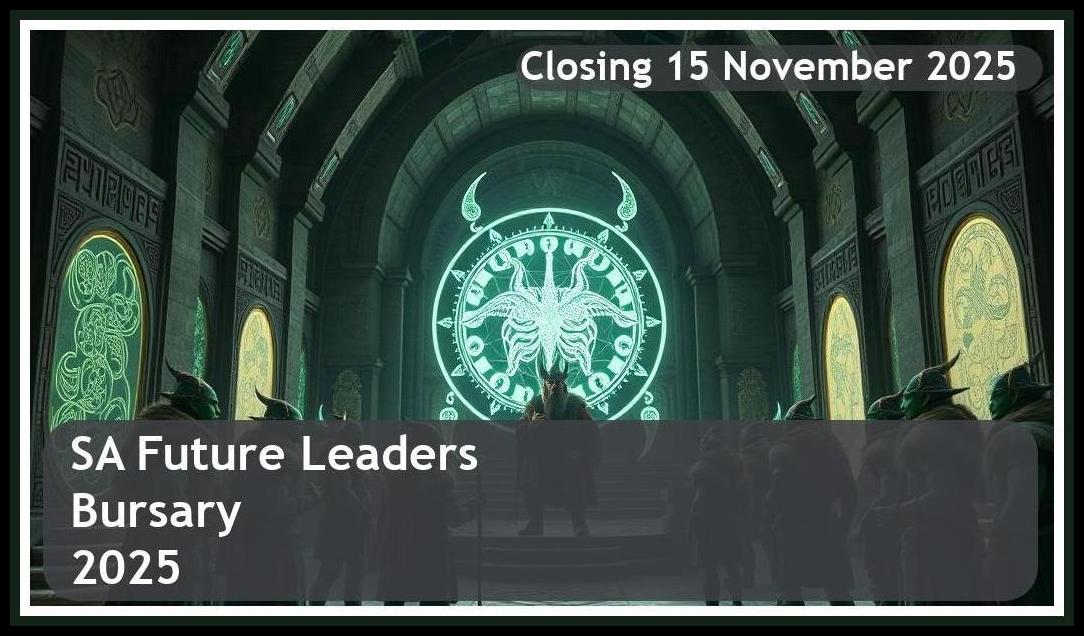 SA Future Leaders Bursary 2025 – Closing Date: 15 November 2025 Apply Now!