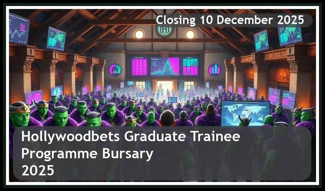 Hollywoodbets Graduate Trainee Programme Bursary 2025 – Closing Date: 10 December 2025 – Apply Now!