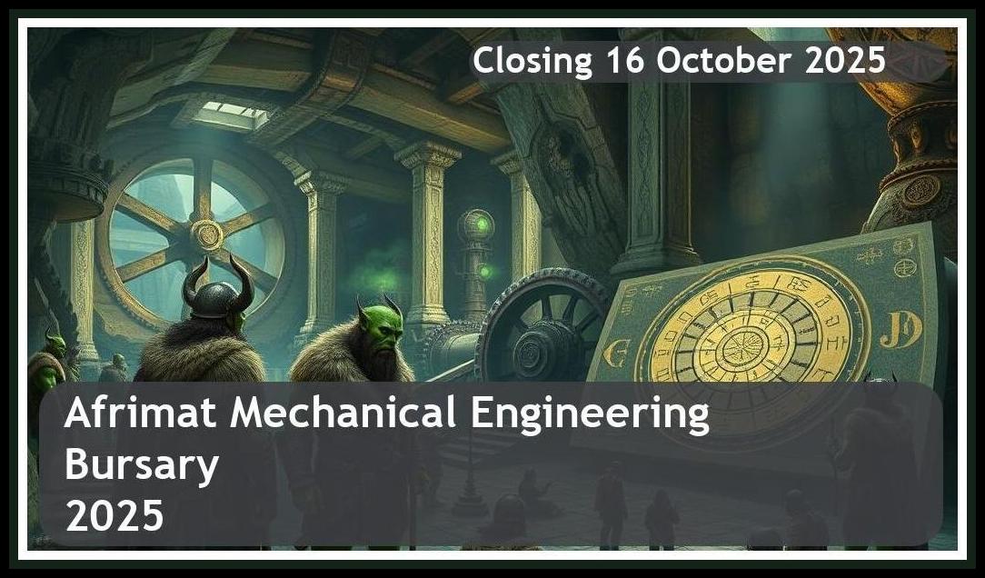 Afrimat Mechanical Engineering Bursary 2025 – Closing Date: 16 October 2025, Apply Now!