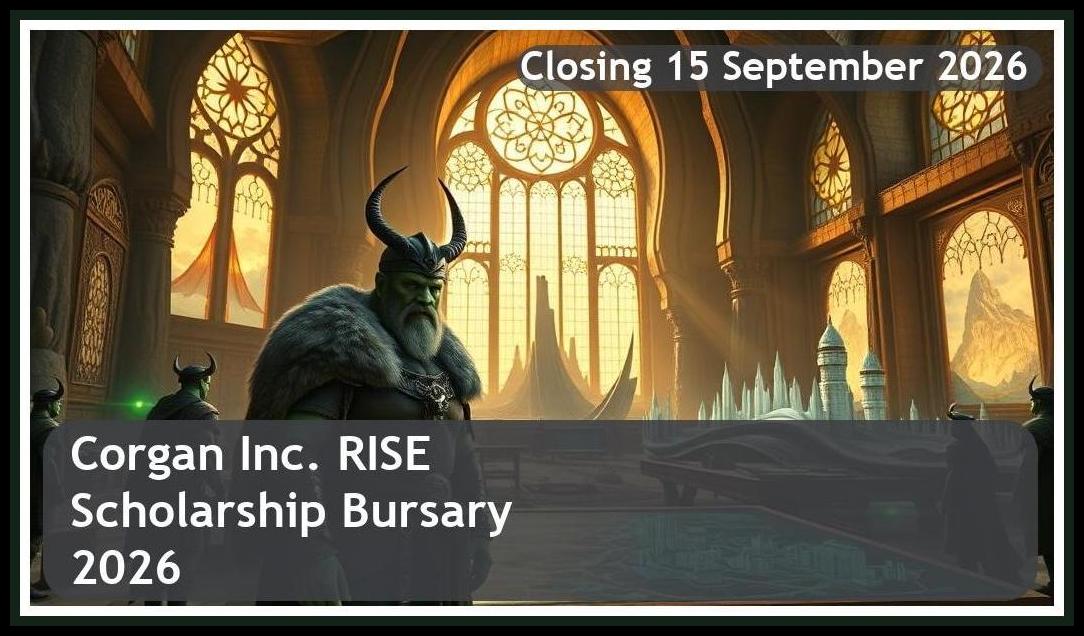 Corgan Inc. RISE Scholarship Bursary 2026 – Closing Date: 15 September 2026 Apply Now