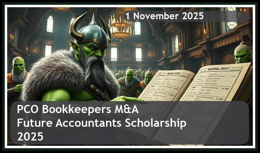 PCO Bookkeepers & M&A Specialists Future Accountants Scholarship 2026 – Closing Date: 1 November 2025 – Apply Now!