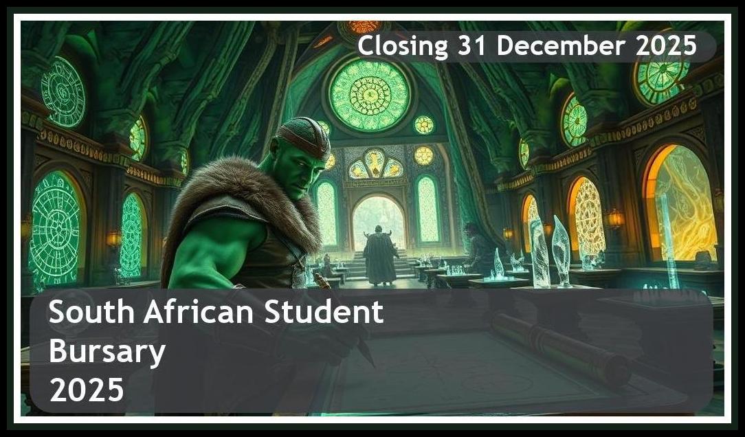 South African Bursary 2026 – Closing Date: 31 December 2025 – Apply Now!