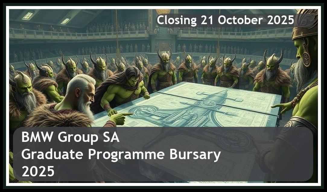 BMW Group SA Graduate Programme Bursary 2026 – Closing Date: 21 October 2025 – Apply Now
