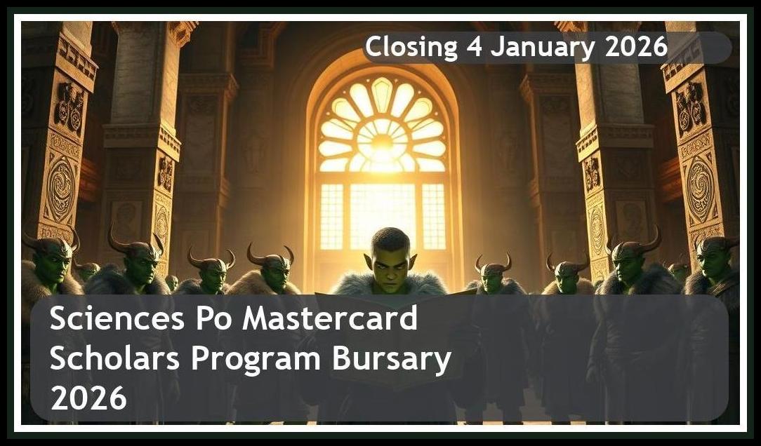 **Sciences Po Mastercard Foundation Scholars Program Bursary 2026 – Closing Date: 4 January 2026 – Get Funded!**