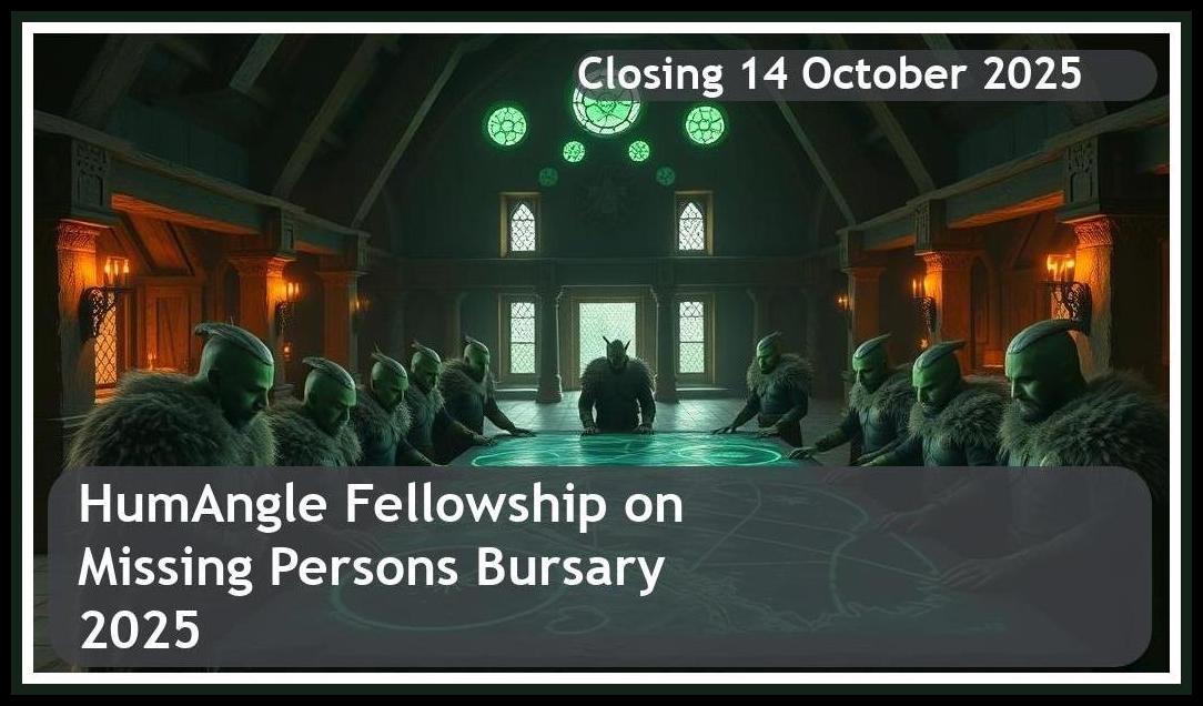 **HumAngle Fellowship on Reporting Conflict and Missing Persons Bursary 2025 – Closing Date: 14 October 2025 Apply Now!**