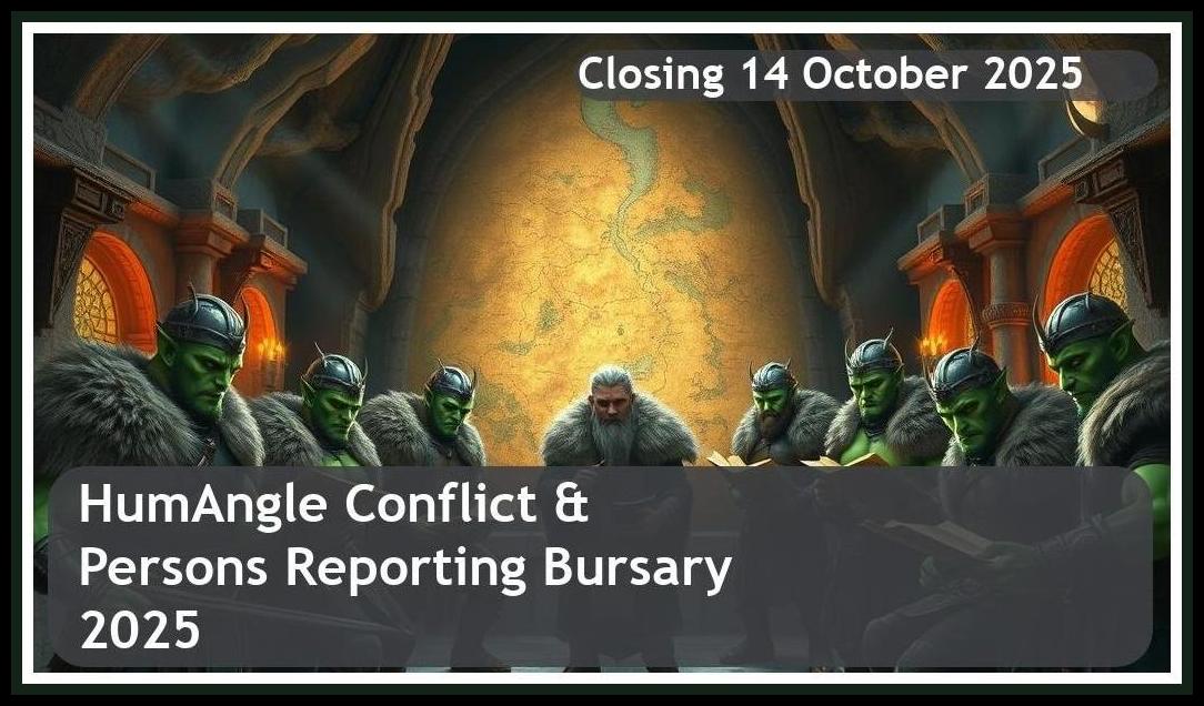 HumAngle Conflict & Missing Persons Reporting Bursary 2025 – Closing Date: 14 October 2025 – Apply Now!