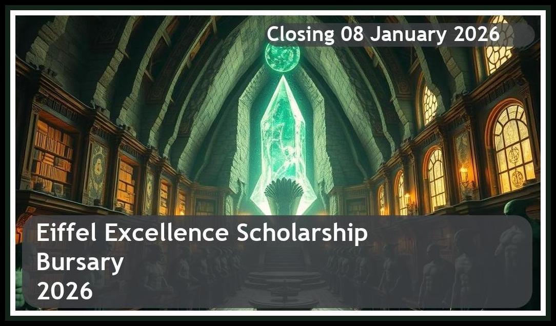 Eiffel Excellence Scholarship Bursary 2026 – Closing Date: 08 January 2026 – Don’t Miss Out!