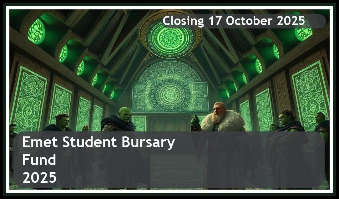 EMET Bursary 2026 – Closing Date: 17 October 2025 – Funding Your Future!