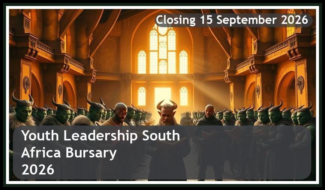 Youth Leadership South Africa Bursary 2026 – Closing Date: 15 September 2026 – Apply Now!
