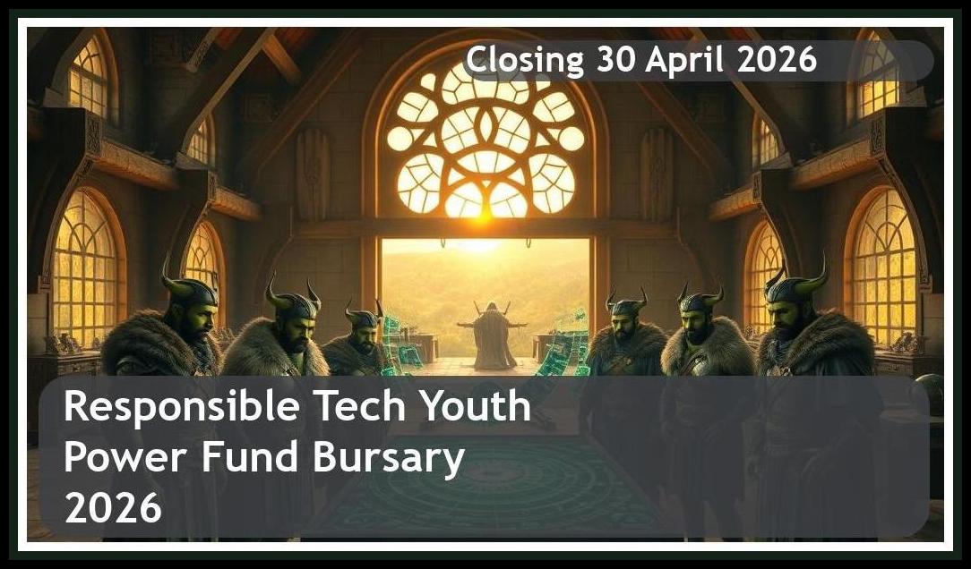 **Responsible Tech Youth Power Fund Bursary 2026 – Closing Date: 30 April 2026 Apply Now!**