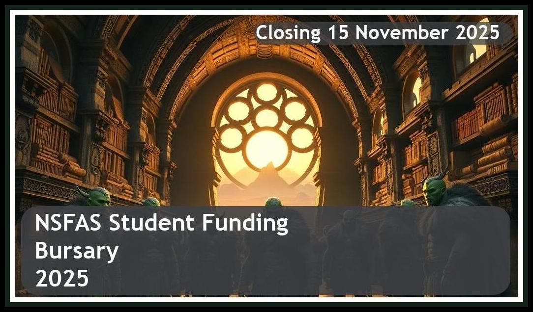 NSFAS Bursary 2026 – Closing Date: 15 November 2025 – Apply Now