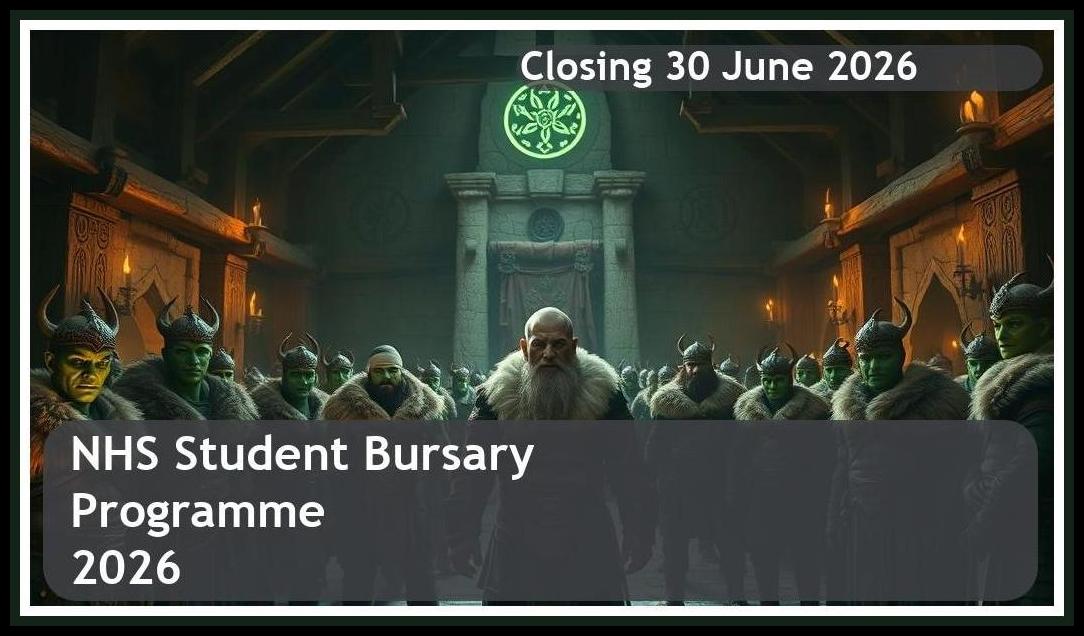 NHS Bursary 2026 – Closing Date: 30 June 2026 Apply Now
