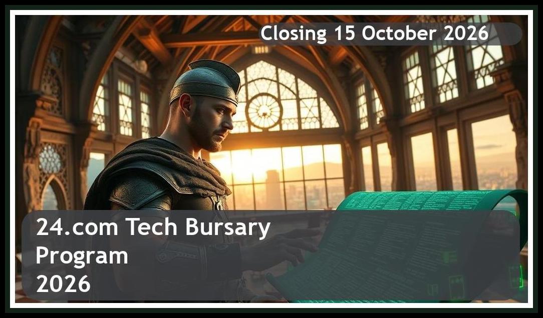 **24.com Tech Bursary 2026 – Closing Date: 15 October 2026 Apply Now**