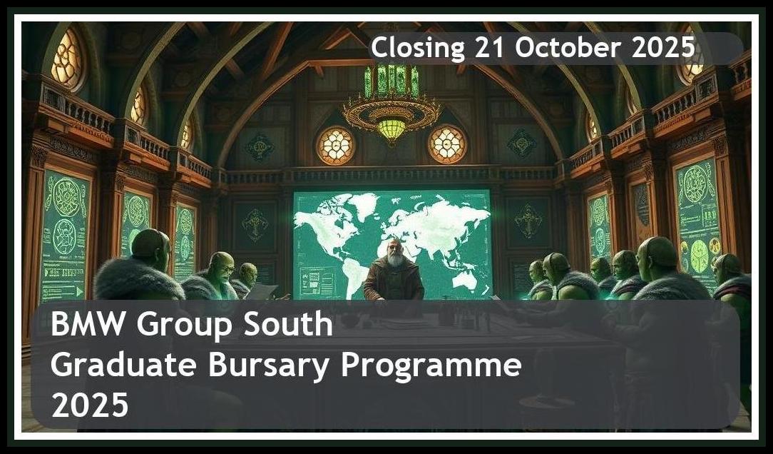 BMW Group South Africa Graduate Bursary Programme 2026 – Closing Date: 21 October 2025 Apply Now!