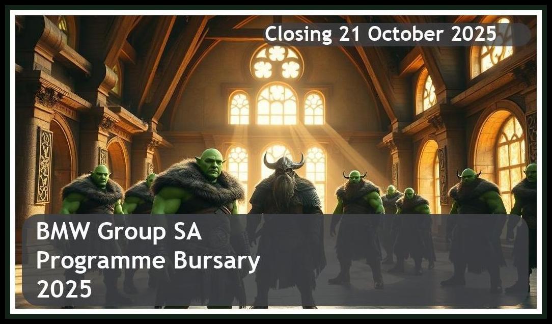 BMW Group SA Graduate Programme Bursary 2026 – Closing Date: 21 October 2025 – Apply Now!
