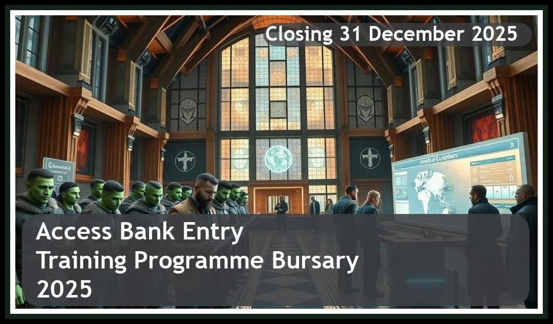 Access Bank Entry Level Training Programme 2025 Bursary – Closing Date: 31 December 2025 Apply Now