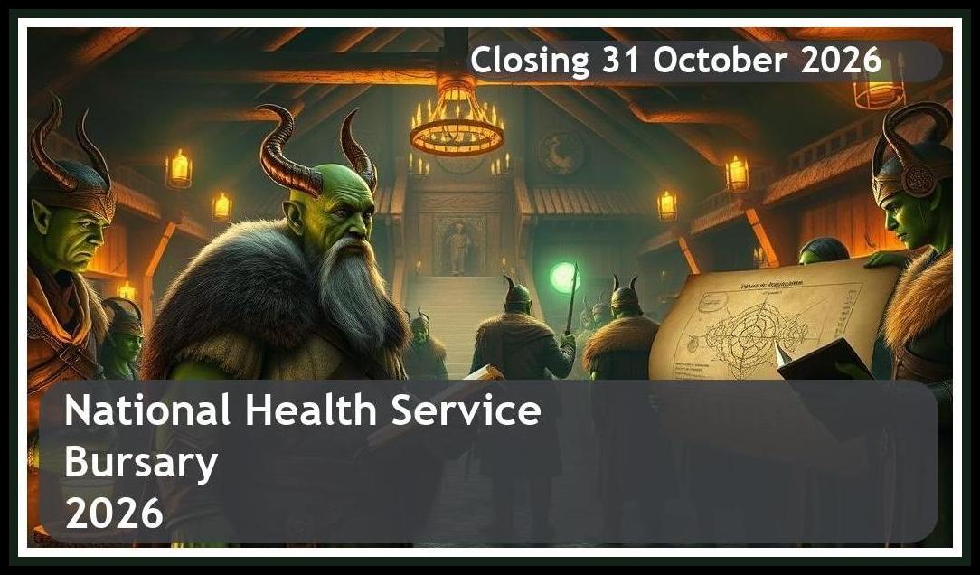 NHS Bursary 2026 – Closing Date: 31 October 2026 – Apply Now!