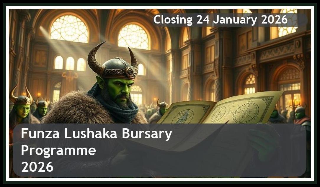 Funza Lushaka Bursary Programme 2026 – Closing Date: 24 January 2026 – Apply Now!