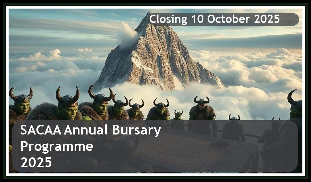 SACAA Bursary Programme 2025 – Closing Date: 10 October 2025 Don’t Miss Out!