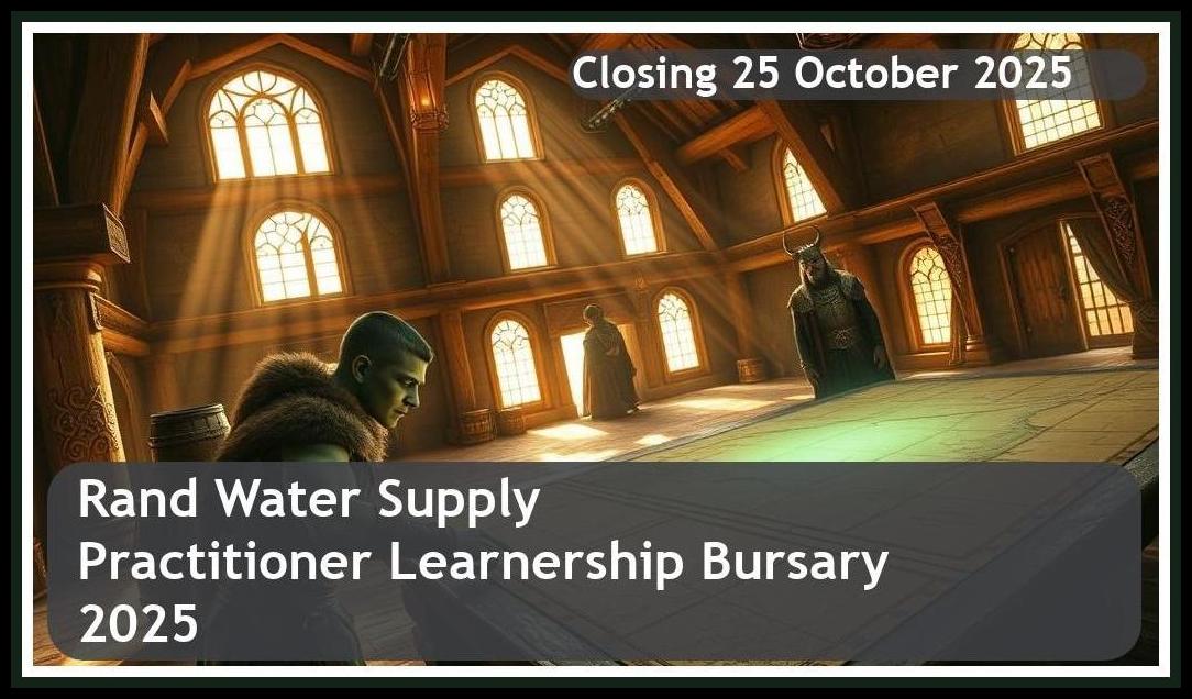 Rand Water Supply Chain Practitioner Learnership Bursary 2025 – Closing Date: 25 October 2025 Apply Now!