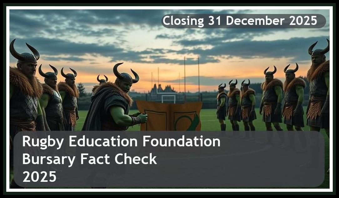 Rugby Education Foundation SA Rugby Bursary Fact Check 2025 – Closing Date: 31 December 2025 – Read Now!