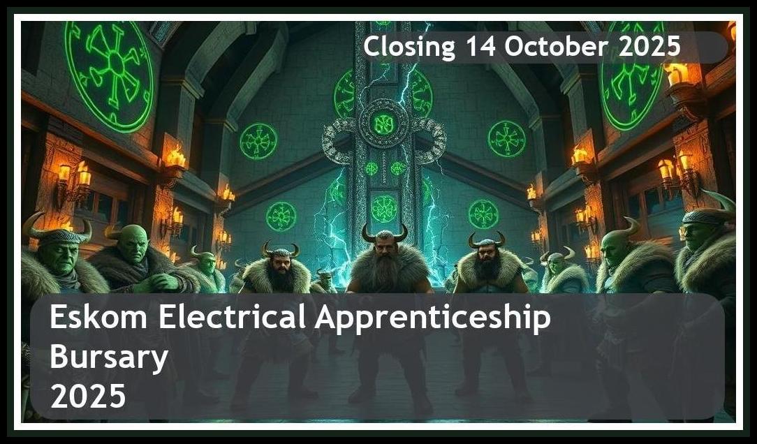 **Eskom Electrical Apprenticeship 2025 – Closing Date: 14 October 2025 – Apply Now!**