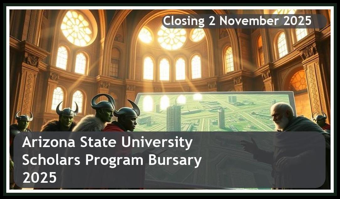 **Arizona State University (ASU) Mastercard Foundation Scholars Program 2026 Bursary – Closing Date: 2 November 2025 – Apply Now!**