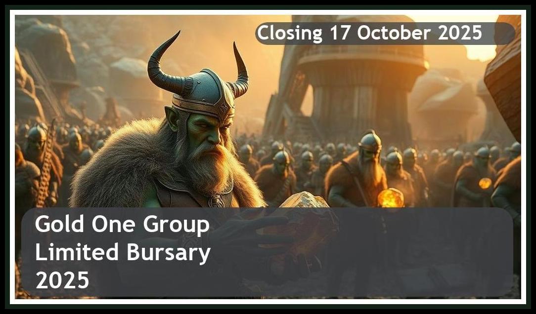 Gold One Group Limited Bursary 2026 – Closing Date: 17 October 2025 Apply Now