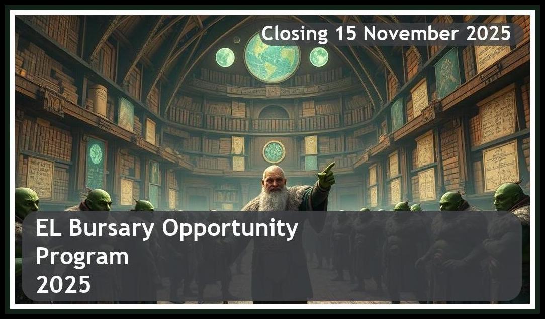 EL Bursary 2026 – Closing Date: 15 November 2025, Apply Now!