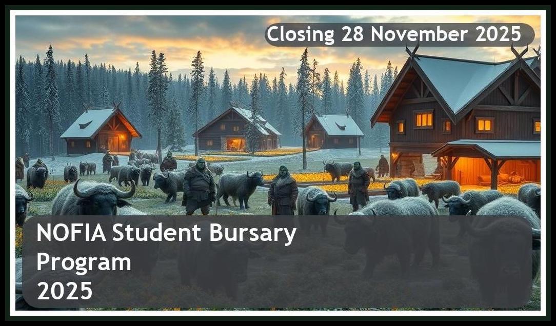 NOFIA Bursary Program 2026 – Closing Date: 28 November 2025, Get Funded!