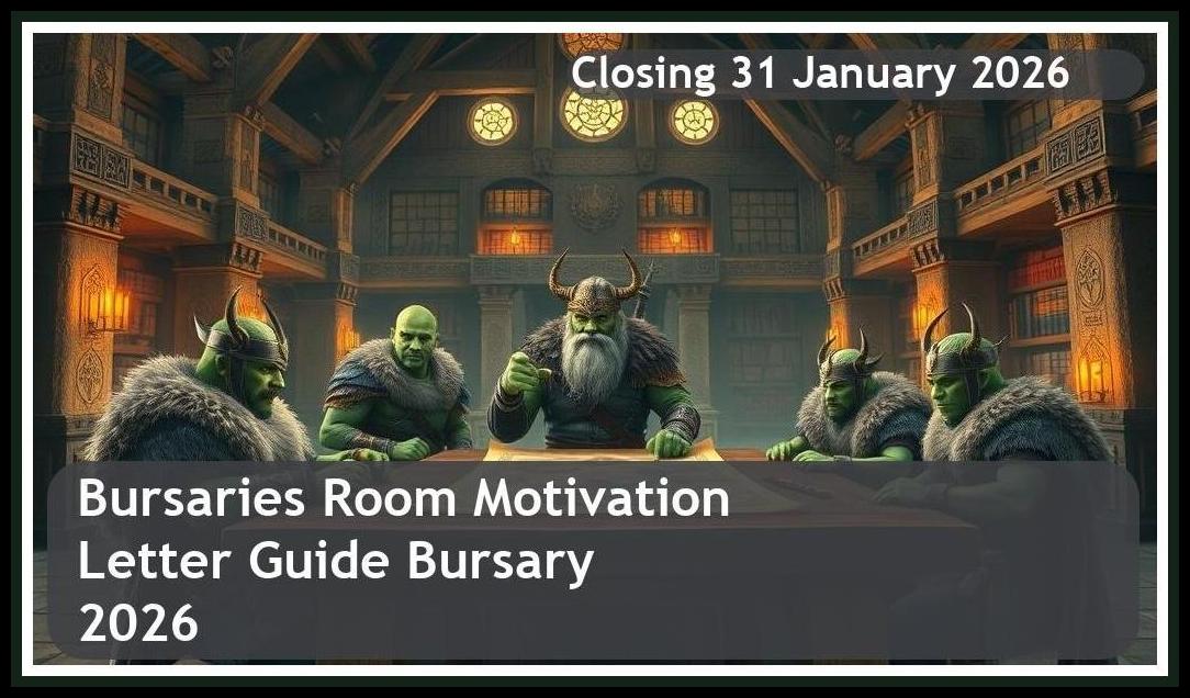 Bursaries Room Motivation Letter Guide Bursary 2026 – Closing 31 January 2026 – Get Funded