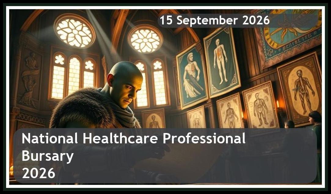 National Healthcare Professional Bursary 2026 – Closing Date: 15 September 2026 Apply Now!