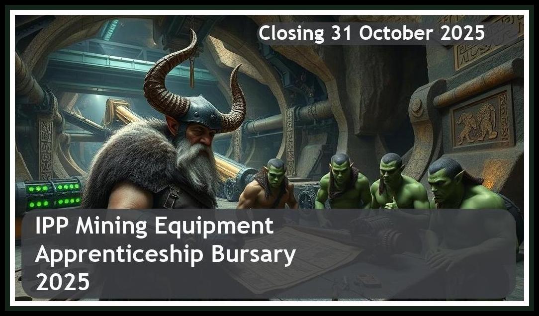 **IPP Mining Equipment Apprenticeship Bursary 2026 – Closing Date: 31 October 2025 Apply Now**