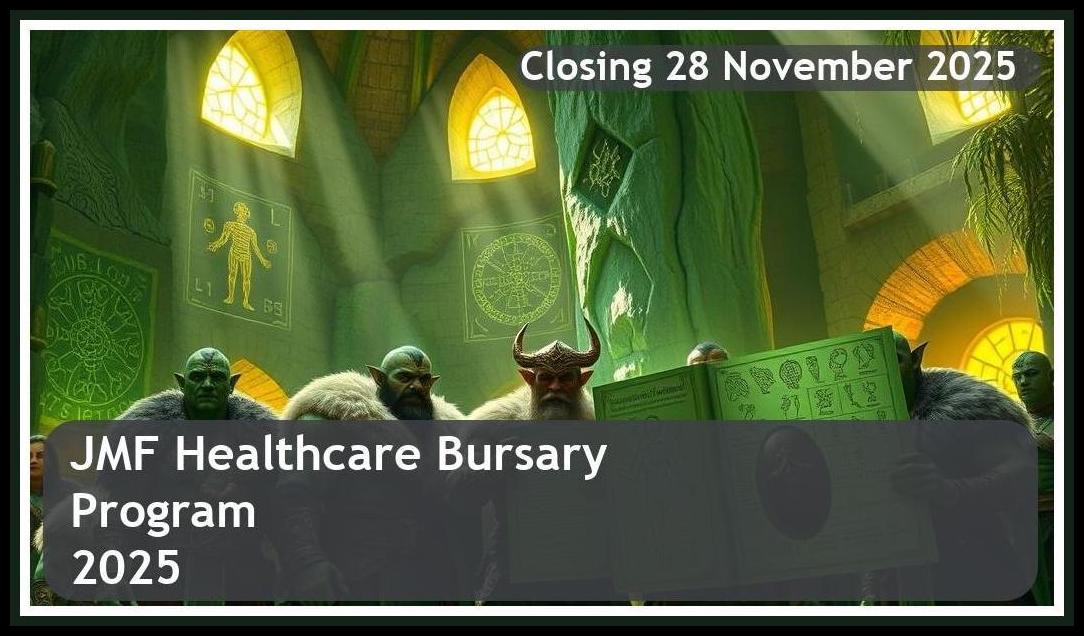 JMF Healthcare Bursary 2026 – Closing Date: 28 November 2025 Don’t Miss Out!
