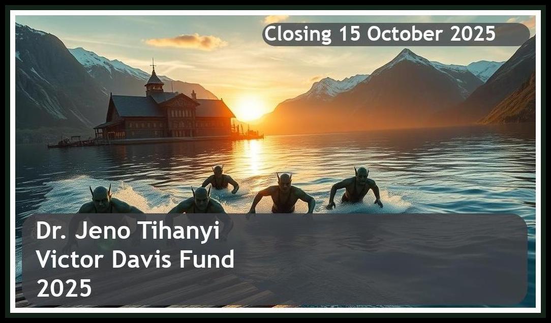 Dr. Jeno Tihanyi Bursary & Victor Davis Fund 2025 – Closing Date: 15 October 2025 – Apply Now!