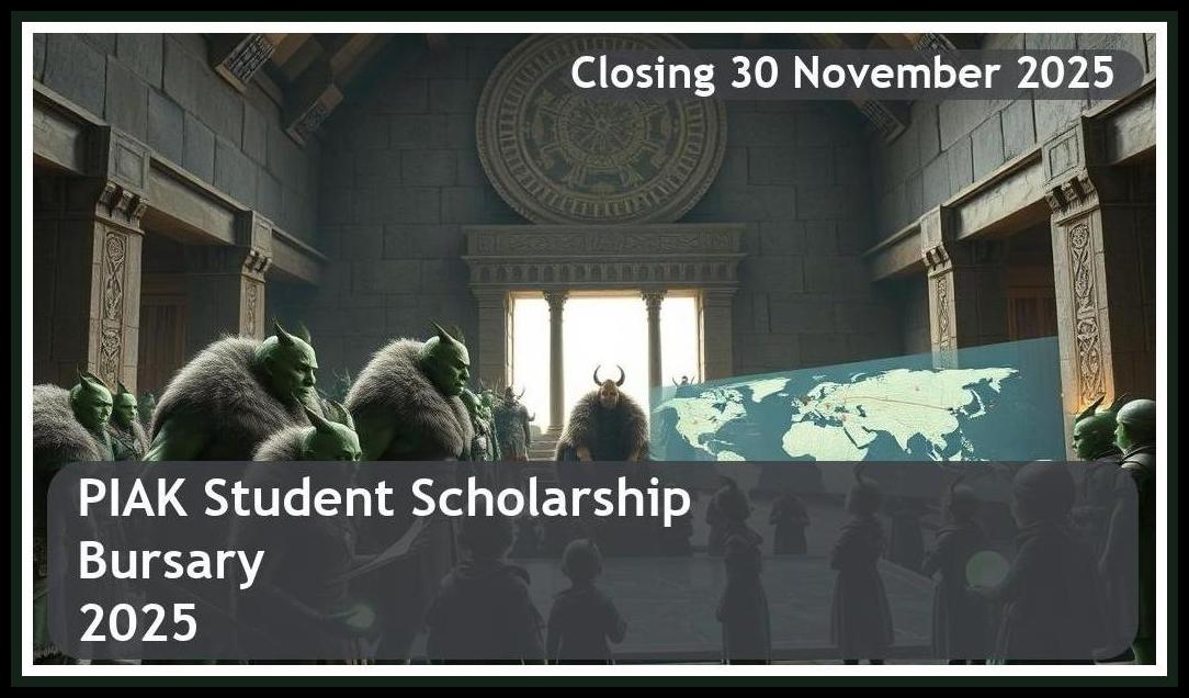 PIAK Scholarship Bursary 2025 – Closing Date: 30 November 2025 – Apply Now!