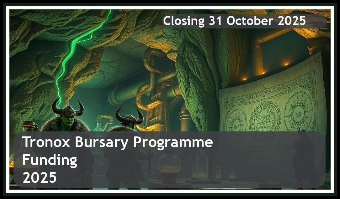 Tronox Bursary Programme 2026 – Closing Date: 31 October 2025 Apply Now!