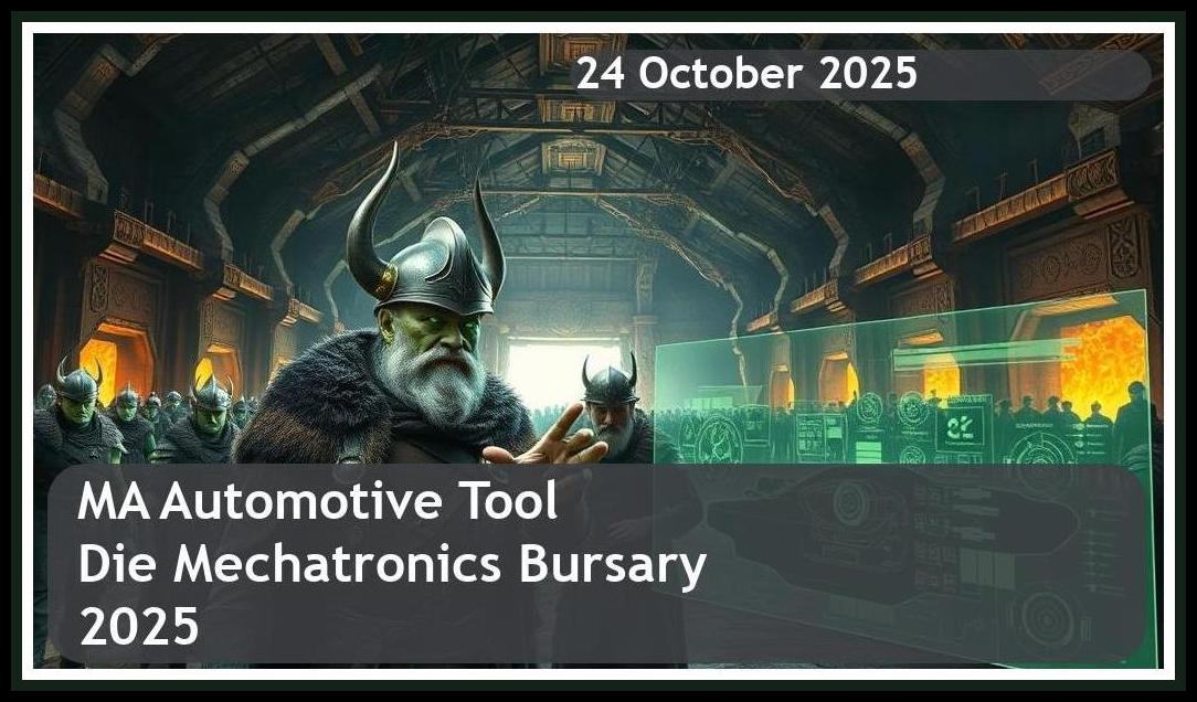 MA Automotive Tool & Die Mechatronics Bursary 2025 – Closing Date: 24 October 2025 Apply Now